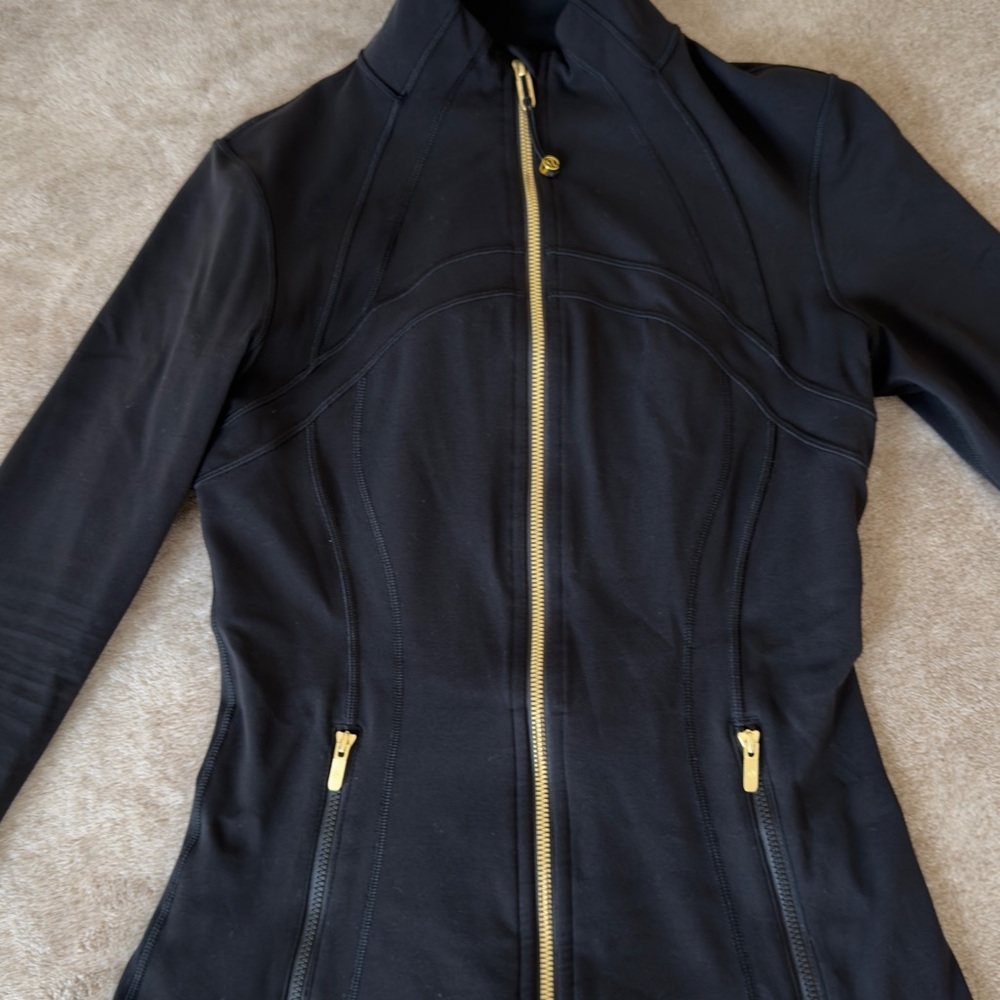 Lululemon black and gold define jacket